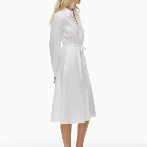 Elegant White Shirt Dress - Picture 4 of 10